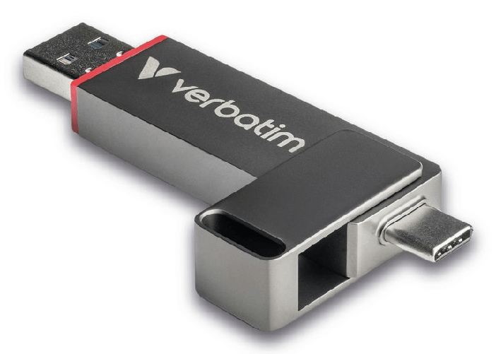 Verbatim dual quickstick unità flash usb 512 gb usb type-a / usb type-c 3.2 gen 1 (3.1 gen 1) grigio