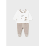MAYORAL COMPLETO MAGLIA GHETTINA NEONATO MAYORAL 2512 02512 79 BEIGE ORIGINALE AI 2025