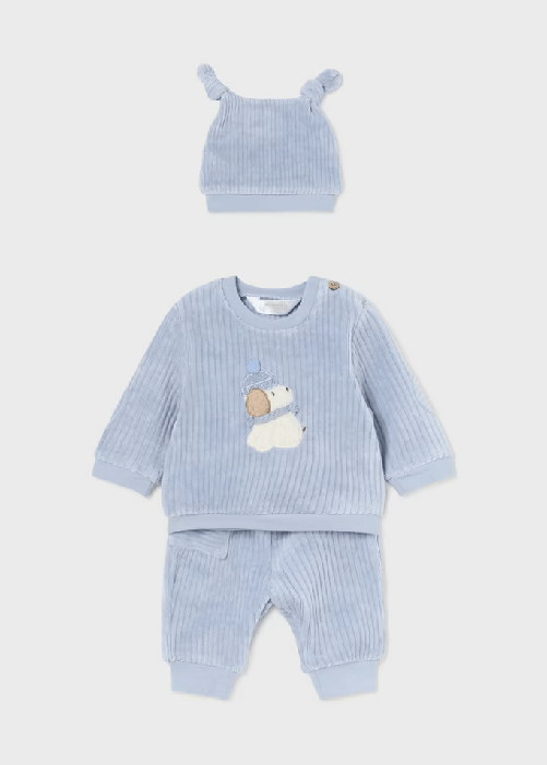 MAYORAL SET COMPLETO 3 MAGLIA PANTALONE CAPPELLO NEONATO MAYORAL 2626 80 ORIGINAL AI2025
