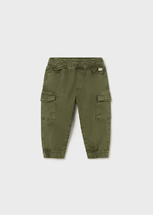 MAYORAL PANTALONE PANTALONI CARGO NEONATO MAYORAL 2535 02535 54 VERDE ORIGINALE AI 2025