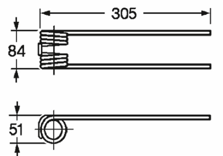 Ama Dente giroandanatore adattabile Pz315 filo 7,5 confezione da 5 pezzi