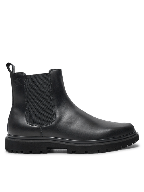 CALVIN KLEIN JEANS SCARPE STIVALI UOMO CALVIN KLEIN JEANS YM0YM01072 PELLE NERO ORIGINALE AI 2025