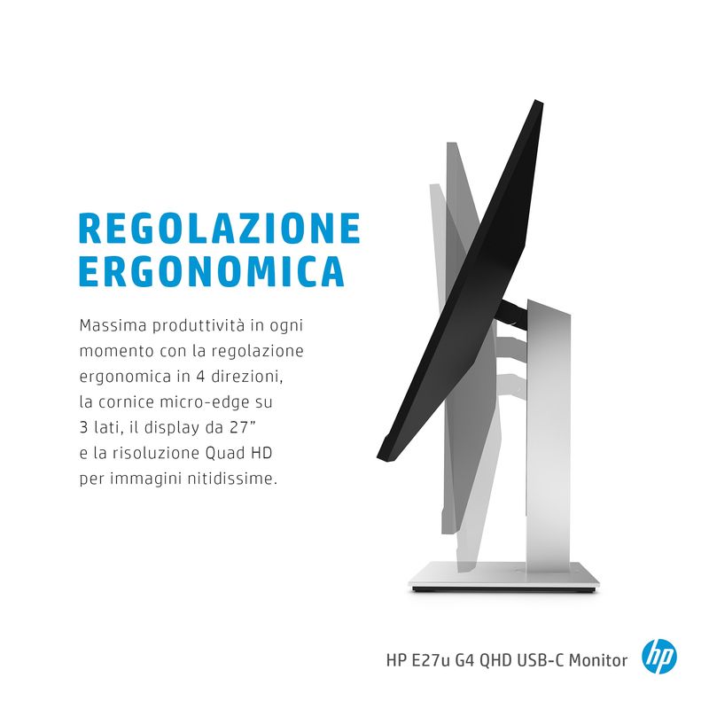 HP-E24u-G4-605-cm--23.8---1920-x-1080-Pixel-Full-HD-LCD-Nero-Argento