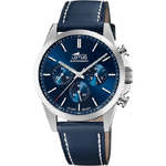 LOTUS OROLOGIO CRONOGRAFO UOMO LOTUS 18990 2 PELLE 41 BLU ORIGINALE AI 2025