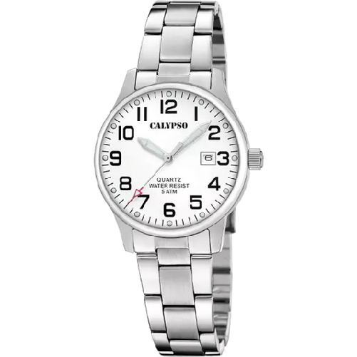 CALYPSO OROLOGIO DATA TEMPO DONNA CALYPSO K5861 1 ACCIAIO 32 BIANCO ORIGINALE AI 2025