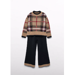ABEL & LULA by MAYORAL  COMPLETO MAGLIA PANTALONE BAMBINA ABEL E LULA 5722 05722 5 MARRONE ORIGINAAI2025