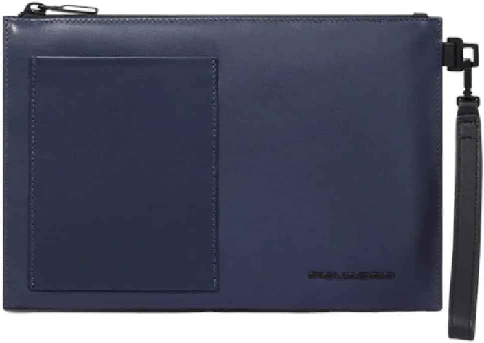 PIQUADRO BORSA BORSELLO POCHETTE UOMO PIQUADRO AC6367S130 PELLE BLU ORIGINALE PE 2024