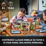 LEGO-75365-Star-Wars--A-New-Hope-Base-Ribelle-su-Yavin-4-con-10-Minifigure-2-Droidi-Starfighter-Y-wing-e-Sala-Comando