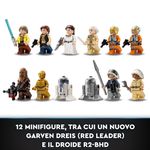 LEGO-75365-Star-Wars--A-New-Hope-Base-Ribelle-su-Yavin-4-con-10-Minifigure-2-Droidi-Starfighter-Y-wing-e-Sala-Comando