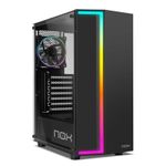 Nox Infinity Gamma Case Semiterirre ATX, Micro Atx e ITX - Temperate Glass - illuminazione Argb - 2x SSD 2.5 - 2x HDD 3.