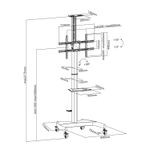 Supporto-da-Terra-Aisens-per-TV-Monitor-da-37--a-70----Max-50kg---Regolabile-in-altezza---Movimento-Orizzontale-e-Vertic