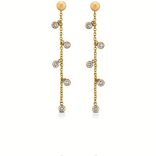 OPS OBJECTS ORECCHINI DONNA OPS OBJECTS OPSOR 784 1950 MINI CRYSTAL ORO ORIGINALE AI 2025