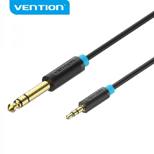 Vention Cavo stereo Vention Jack 6.5 maschio a Jack 3.5 maschio - 0.5m - Nero