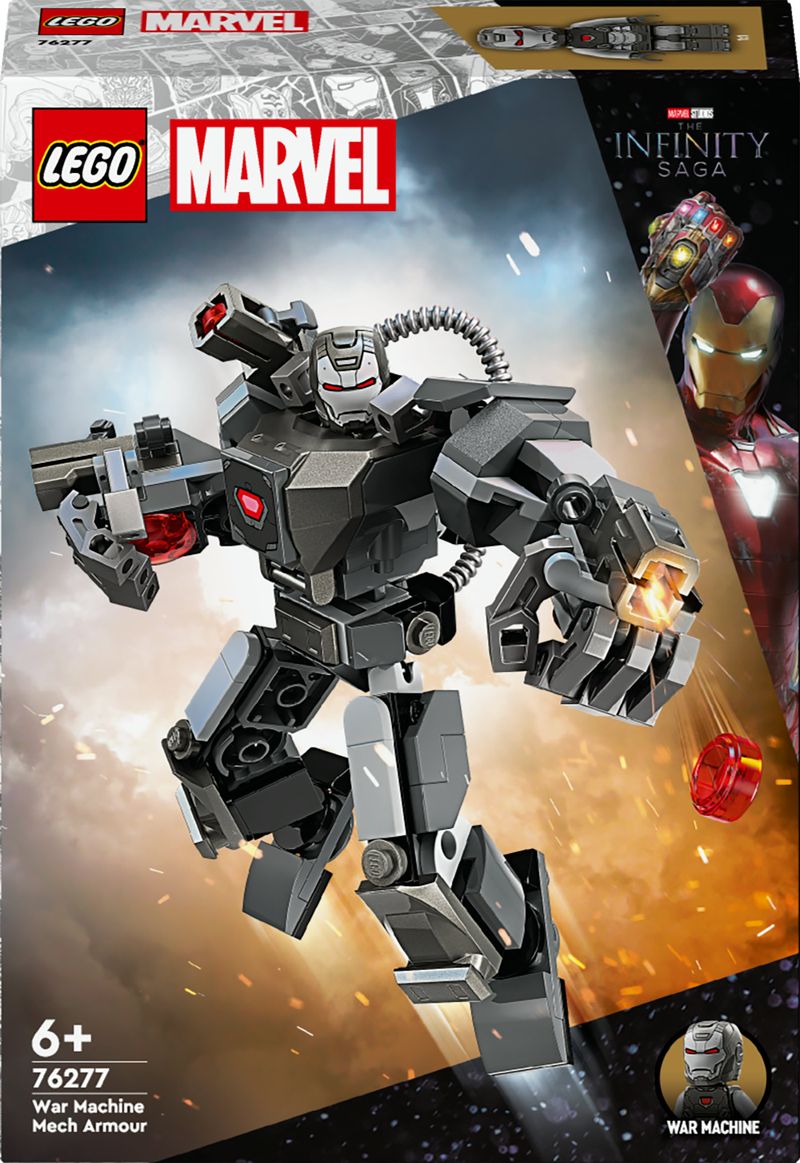 LEGO-Marvel-76277-Mech-di-War-Machine-Giocattolo-Action-Figure-per-Bambini-6--Anni-Supereroe-con-3-Shooter-Personaggio-MCU