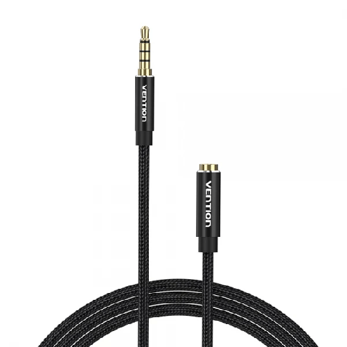 Vention Cavo stereo Vention da 35 mm Jack maschio a 35 mm Jack femmina - 05 m - Nero