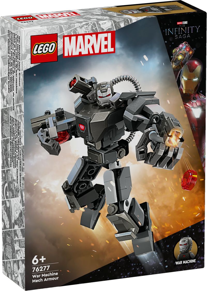 LEGO-Marvel-76277-Mech-di-War-Machine-Giocattolo-Action-Figure-per-Bambini-6--Anni-Supereroe-con-3-Shooter-Personaggio-MCU