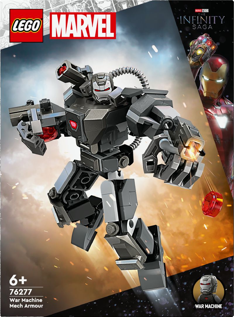 LEGO-Marvel-76277-Mech-di-War-Machine-Giocattolo-Action-Figure-per-Bambini-6--Anni-Supereroe-con-3-Shooter-Personaggio-MCU