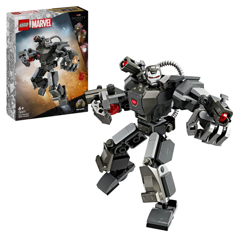 LEGO-Marvel-76277-Mech-di-War-Machine-Giocattolo-Action-Figure-per-Bambini-6--Anni-Supereroe-con-3-Shooter-Personaggio-MCU