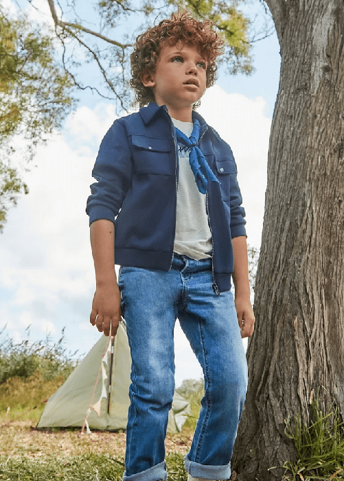 MAYORAL PANTALONE JEANS BAMBINO MAYORAL 515 00515 COTONE 84 BLU ORIGINALE PE 2025