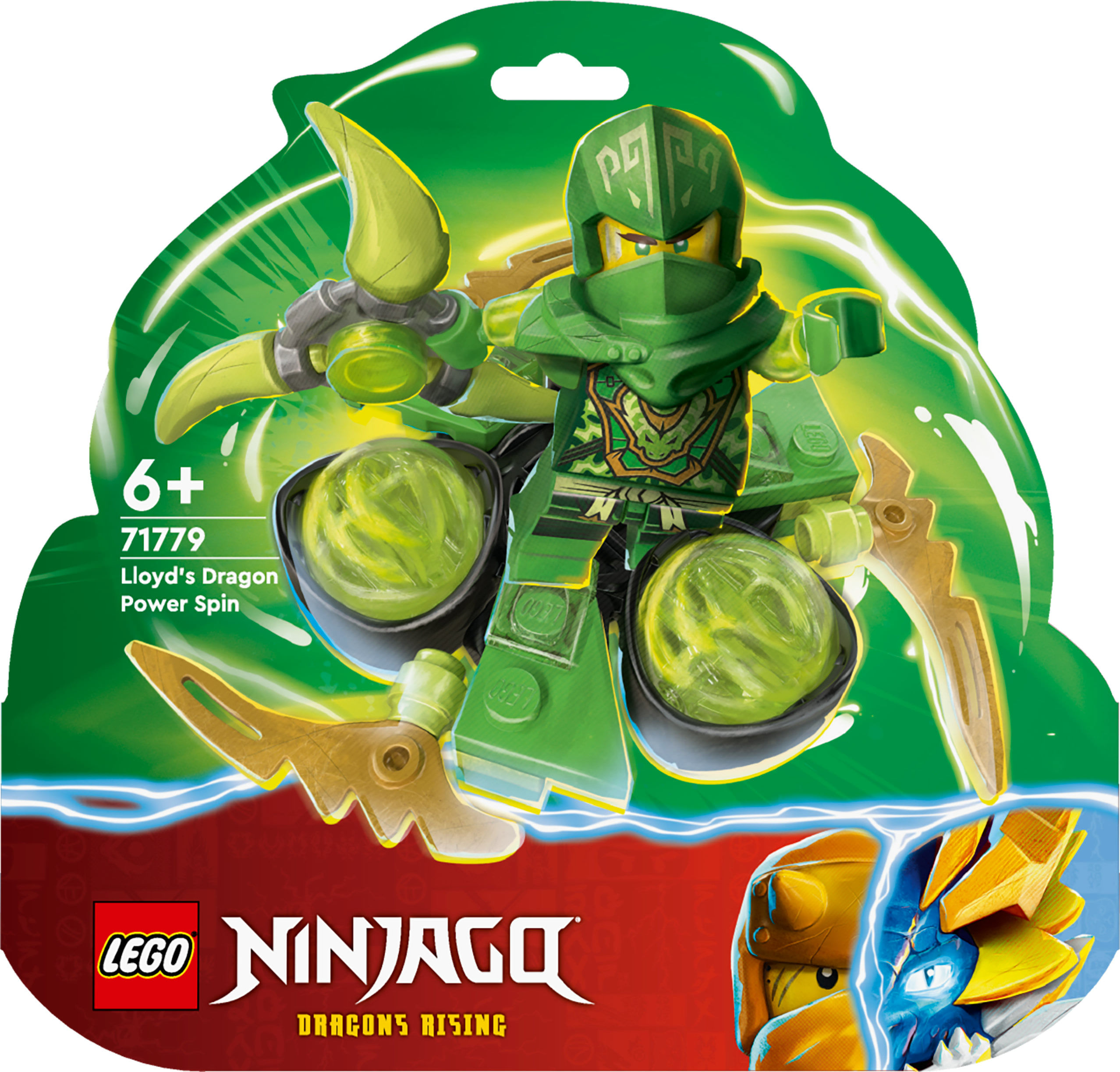 LEGO NINJAGO 71779 Spin Power Dragon di Lloyd, Trottola Giocattolo da Collezione