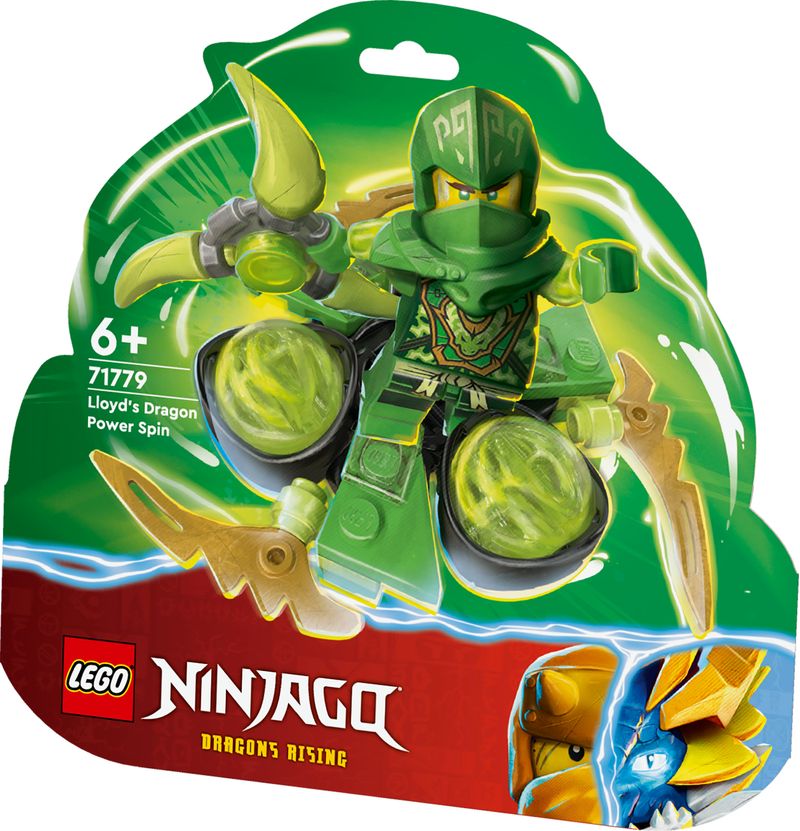 LEGO-NINJAGO-71779-Spin-Power-Dragon-di-Lloyd-Trottola-Giocattolo-da-Collezione-Piccolo-Regalo-Ninja-per-Bambini-6--Anni