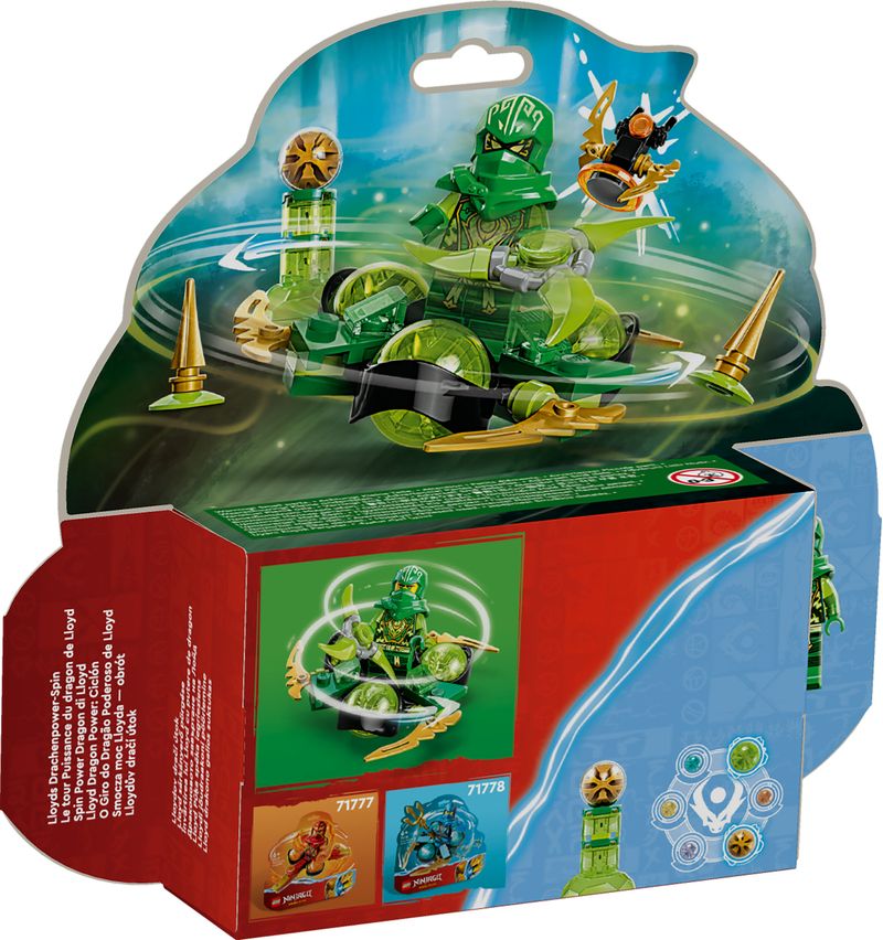 LEGO-NINJAGO-71779-Spin-Power-Dragon-di-Lloyd-Trottola-Giocattolo-da-Collezione-Piccolo-Regalo-Ninja-per-Bambini-6--Anni