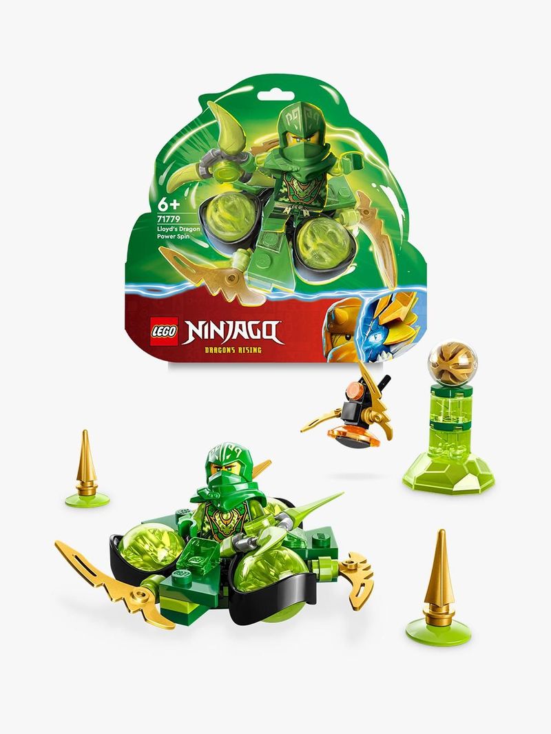 LEGO-NINJAGO-71779-Spin-Power-Dragon-di-Lloyd-Trottola-Giocattolo-da-Collezione-Piccolo-Regalo-Ninja-per-Bambini-6--Anni