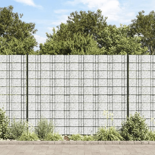 VidaXL Paravento da Giardino Aspetto in Marmo Grigio 35x0,19 cm in PVC