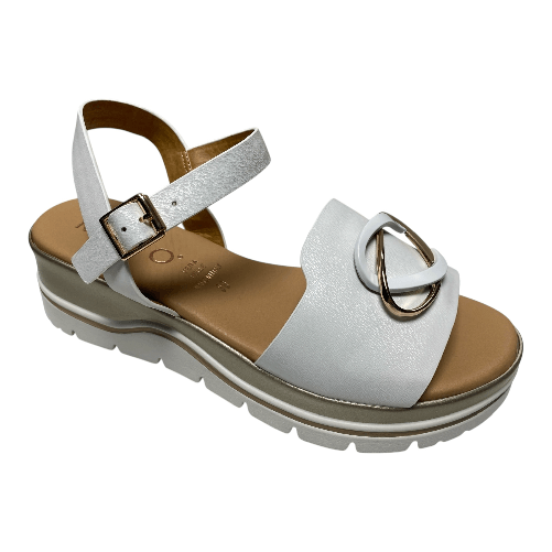 REPO SCARPE SANDALI SANDLAO DONNA REPO B1428 E4 PELLE BIANCO ORIGINALE PE 2024
