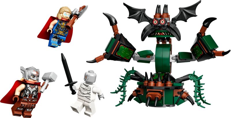 LEGO-Marvel-76207-Attacco-a-Nuova-Asgard-Giochi-per-Bambini-dai-7-Anni-Set-con-Thor-e-il-Martello-Stormbreaker-da-Costruire