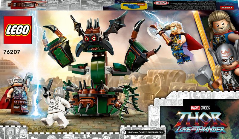 LEGO-Marvel-76207-Attacco-a-Nuova-Asgard-Giochi-per-Bambini-dai-7-Anni-Set-con-Thor-e-il-Martello-Stormbreaker-da-Costruire