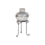 Home ESPRIT Vaso Home ESPRIT Nero Argentato Alluminio 45 x 45 x 95 cm