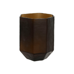 Home ESPRIT Vaso Home ESPRIT Grigio scuro Cristallo Moderno 18 x 18 x 22 cm