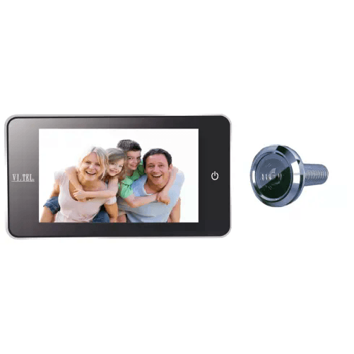 BricoShop24 Spioncino Digitale 110° 4,3" porte 38–110 mm Cromo Satinato