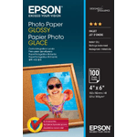 Epson ORIGINALE Epson Carta Bianco C13S042548 Photo Paper Glossy Carta da Foto 10 x 15 cm 200g/m? 100 Fogli patinata