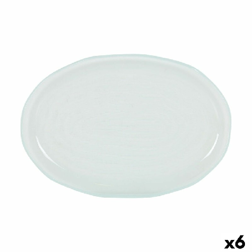 BigBuy Home Vassoio per aperitivi Ovale 23 x 16 cm (6 Unità)