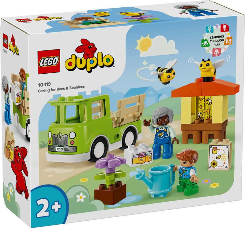 LEGO-DUPLO-10419-Cura-di-Api-e-Alveari-Gioco-Educativo-per-Bambini-in-eta--Prescolare-con-2-Personaggi-e-un-Camion-Giocattolo