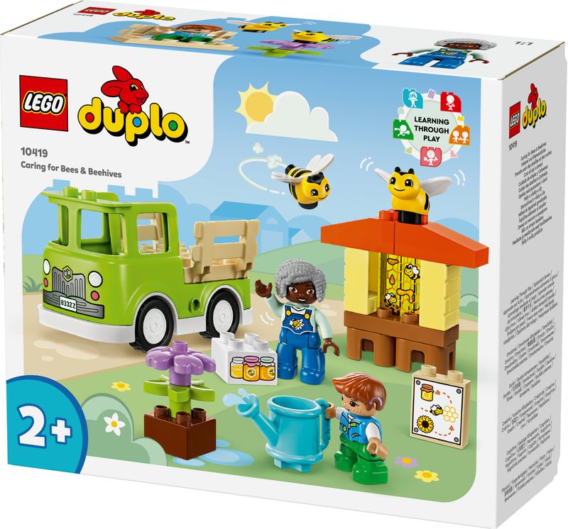 LEGO-DUPLO-10419-Cura-di-Api-e-Alveari-Gioco-Educativo-per-Bambini-in-eta--Prescolare-con-2-Personaggi-e-un-Camion-Giocattolo