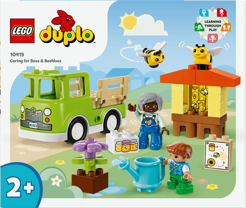 LEGO-DUPLO-10419-Cura-di-Api-e-Alveari-Gioco-Educativo-per-Bambini-in-eta--Prescolare-con-2-Personaggi-e-un-Camion-Giocattolo