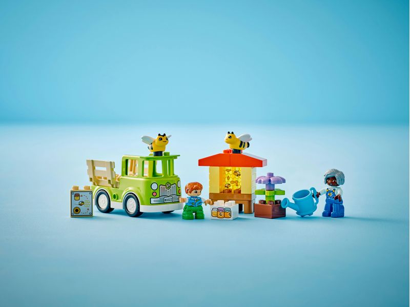 LEGO-DUPLO-10419-Cura-di-Api-e-Alveari-Gioco-Educativo-per-Bambini-in-eta--Prescolare-con-2-Personaggi-e-un-Camion-Giocattolo