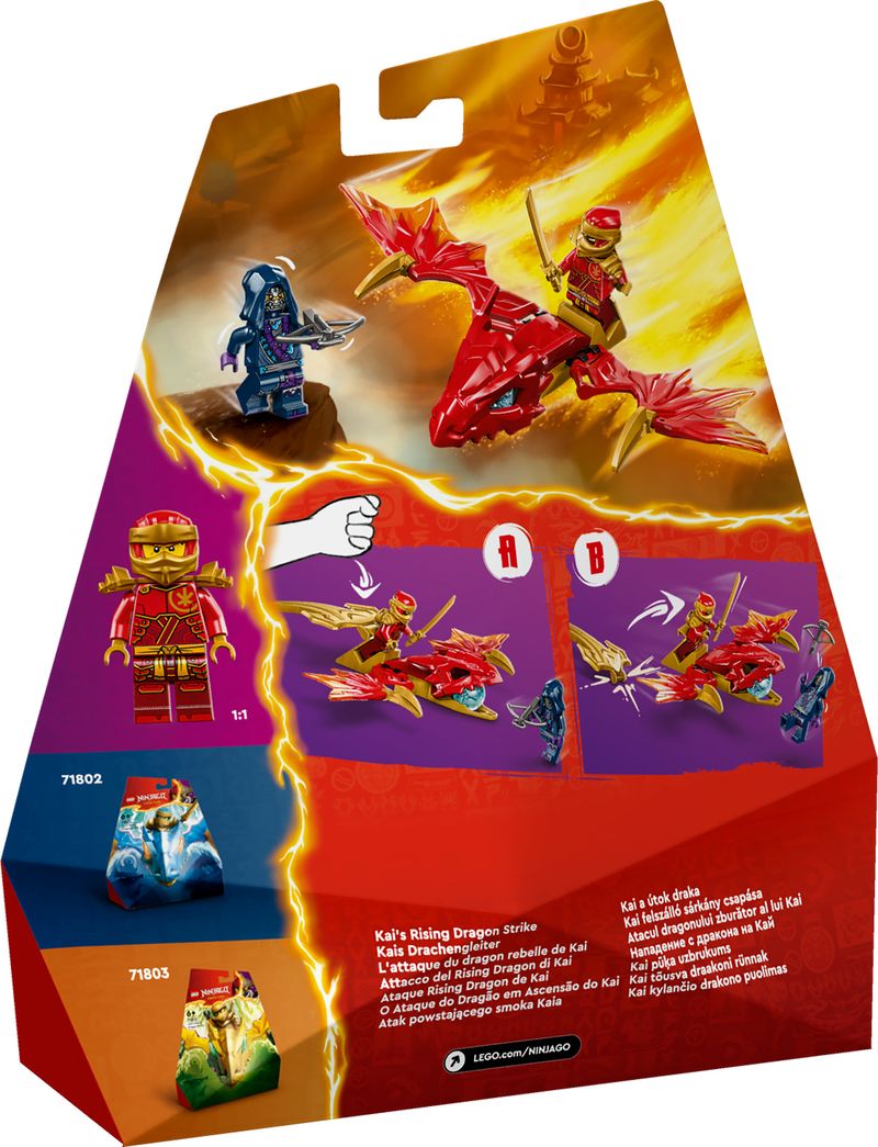 LEGO-NINJAGO-71801-Attacco-del-Rising-Dragon-di-Kai-Giochi-per-Bambini-6--con-Action-Figure-di-Drago-Giocattolo-e-Minifigure
