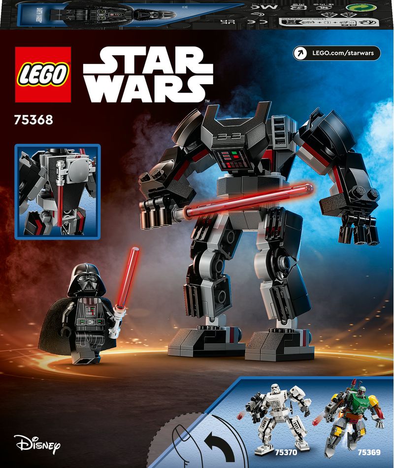 LEGO-Star-Wars-75368-Mech-di-Darth-Vader-Action-Figure-Snodabile-con-Minifigure-e-Spada-Laser-Giochi-per-Bambini-di-6--Anni