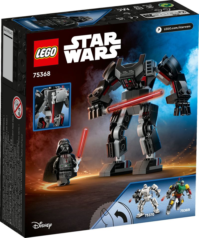 LEGO-Star-Wars-75368-Mech-di-Darth-Vader-Action-Figure-Snodabile-con-Minifigure-e-Spada-Laser-Giochi-per-Bambini-di-6--Anni