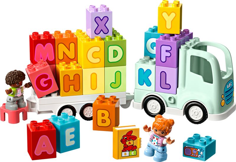 LEGO-DUPLO-10421-Il-Camioncino-dell’Alfabeto-Giochi-Educativi-per-Bambini-2--Anni-con-Camion-Giocattolo-e-Mattoncini-ABC