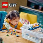 LEGO-City-60377-Batiscafo-Artico-Barca-Giocattolo-con-Mini-Sottomarino-e-Animali-Marini--Squalo-Granchio-Tartaruga-e-Manta