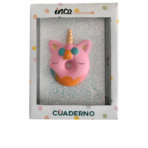 Inca Taccuino Inca Argentato Unicorno