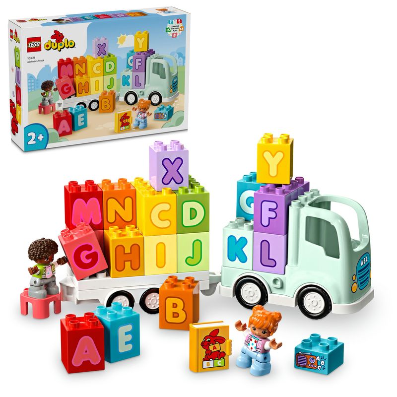 LEGO-DUPLO-10421-Il-Camioncino-dell’Alfabeto-Giochi-Educativi-per-Bambini-2--Anni-con-Camion-Giocattolo-e-Mattoncini-ABC