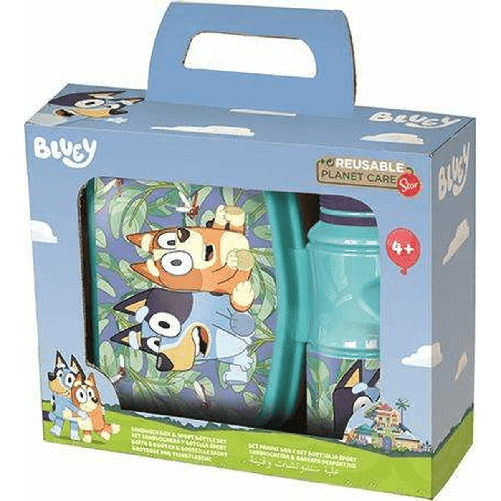 Bluey Contenitore per il pranzo con Bottiglia Bluey