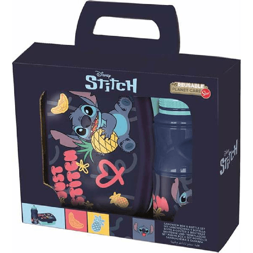 Stitch Contenitore per il pranzo con Bottiglia Stitch Palms