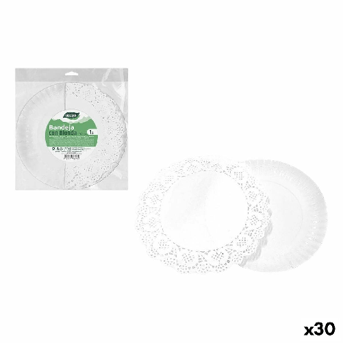 Algon Vassoio per aperitivi Algon Rotondo 30 cm (30 Unità)